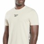 Camiseta de Manga Corta Hombre Reebok Identity Tape Beige de Reebok, Hombre - Ref: S6468223, Precio: 18,43 €, Descuento: %