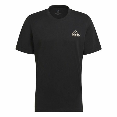 T-shirt à manches courtes homme Adidas Essentials Feel Comfy Noir | Tienda24 - Global Online Shop Tienda24.eu