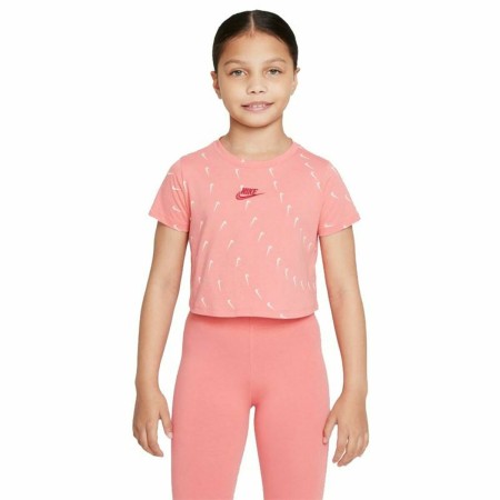 Camisola de Manga Curta Infantil Nike Sportswear Salmão de Nike, Menina - Ref: S6468237, Preço: 0,00 €, Desconto: %