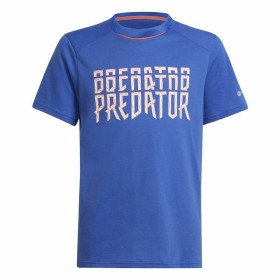 Maglia a Maniche Corte per Bambini Adidas Predator Azzurro di Adidas, Bambino - Rif: S6468238, Prezzo: 19,21 €, Sconto: %