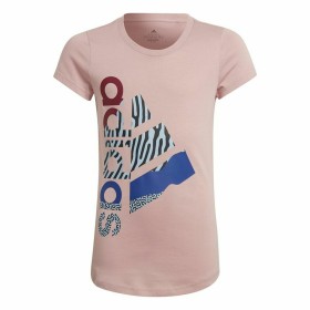 Camisola de Manga Curta Infantil Adidas Girl Power Cor de Rosa de Adidas, Menina - Ref: S6468242, Preço: 23,81 €, Desconto: %