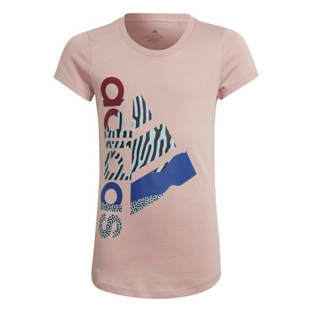 Camisola de Manga Curta Infantil Adidas Girl Power Cor de Rosa de Adidas, Menina - Ref: S6468242, Preço: 0,00 €, Desconto: %