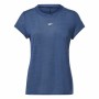 Camisola de Manga Curta Mulher Reebok Workout Ready Azul escuro | Tienda24 - Global Online Shop Tienda24.eu