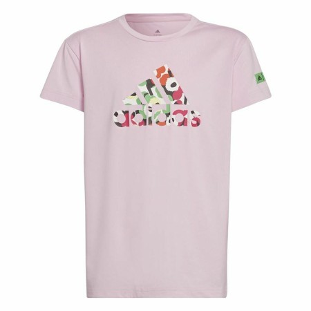 Camiseta de Manga Corta Infantil Adidas x Marimekko Rosa de Adidas, Niña - Ref: S6468264, Precio: 23,30 €, Descuento: %