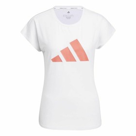 Camisola de Manga Curta Mulher Adidas Training 3B Branco de Adidas, Mulher - Ref: S6468265, Preço: 26,10 €, Desconto: %