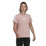 Camisola de Manga Curta Mulher Adidas Aeroready Made for Training Cor de Rosa | Tienda24 - Global Online Shop Tienda24.eu