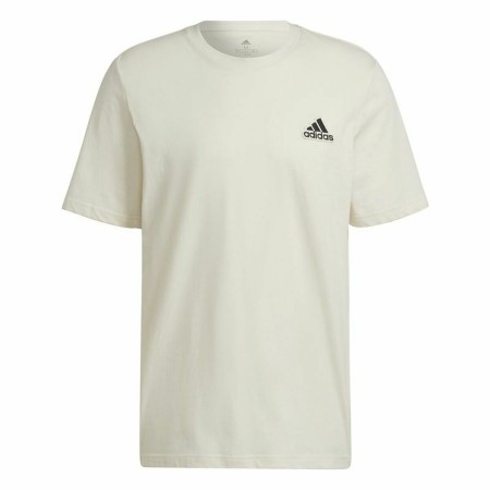 Camisola de Manga Curta Homem Adidas Essentials Feelcomfy Branco | Tienda24 - Global Online Shop Tienda24.eu