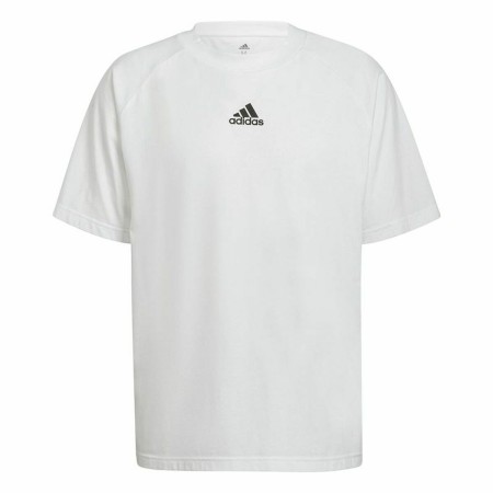 Maglia a Maniche Corte Uomo Adidas Essentials Brandlove Bianco | Tienda24 - Global Online Shop Tienda24.eu