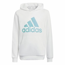 Polar com Capuz Criança Adidas Azul Branco de Adidas, Menino - Ref: S6469119, Preço: 38,20 €, Desconto: %