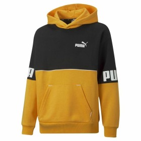 Felpa con Cappuccio Uomo Puma Power Colorblock Nero Giallo di Puma, Uomo - Rif: S6469130, Prezzo: 41,45 €, Sconto: %