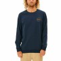 Men’s Sweatshirt without Hood Rip Curl Re Entry Crew Navy Blue | Tienda24 - Global Online Shop Tienda24.eu