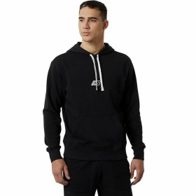 Felpa con Cappuccio Uomo New Balance Essentials Fleece Nero di New Balance, Uomo - Rif: S6469142, Prezzo: 57,22 €, Sconto: %