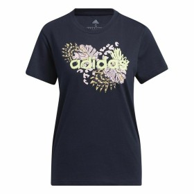 Damen Kurzarm-T-Shirt Adidas Farm Print Graphic Dunkelblau von Adidas, Damen - Ref: S6469433, Preis: 25,03 €, Rabatt: %