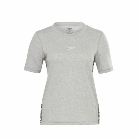 Camisola de Manga Curta Mulher Reebok Tape Pack Cinzento | Tienda24 - Global Online Shop Tienda24.eu