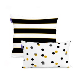 Capa de travesseiro HappyFriday Blanc Mustard Multicolor 2 Peças de HappyFriday, Capas - Ref: D1613993, Preço: 13,53 €, Desco...