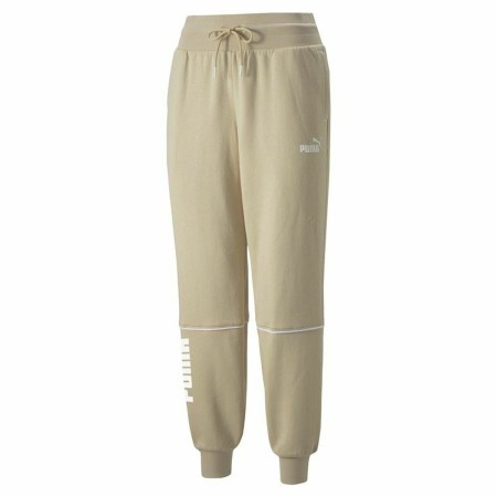 Calças de Treino para Adultos Puma Colorblock Bege Mulher de Puma, Mulher - Ref: S6469719, Preço: 0,00 €, Desconto: %