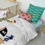 Juego de funda nórdica HappyFriday Mr Fox Flying boy Multicolor Cama de 80 2 Piezas de HappyFriday, Edredones y fundas para e...