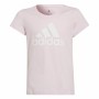 Camisola de Manga Curta Infantil Adidas Cor de Rosa de Adidas, Camisolas de manga curta - Ref: S6469942, Preço: 21,13 €, Desc...