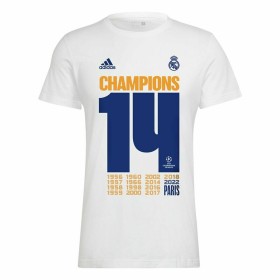 T-Shirt de Futebol de Manga Curta Homem Adidas Real Madrid Champions 2022 Adidas - 1