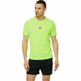 Maglia Sportiva a Maniche Corte New Balance Verde limone di New Balance, Camicie e T-shirt sportive - Rif: S6469975, Prezzo: ...