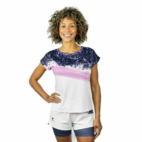 Camisola de Manga Curta Mulher Cartri Bastet Cor de Rosa Lilás Branco Padel de Cartri, Mulher - Ref: S6470020, Preço: 0,00 €,...