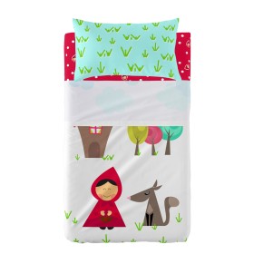 Conjunto de Lençóis HappyFriday Mr Fox Grandma Multicolor Berço de Bebé 2 Peças de HappyFriday, Roupa de cama para berços - R...