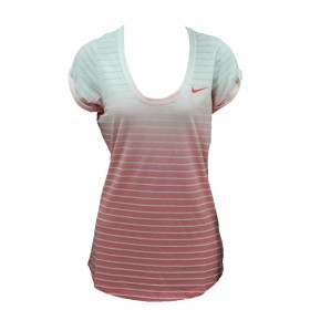 Women’s Short Sleeve T-Shirt Nike SS Dip Dye Burnout Red White by Nike, Women - Ref: S6470046, Price: 0,00 €, Discount: %