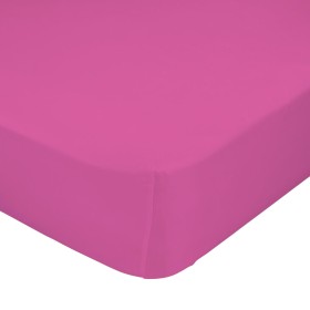 Drap housse HappyFriday BASIC KIDS Fuchsia Lit 1 persone de HappyFriday, Draps et taies d'oreiller - Réf : D1614043, Prix : 1...