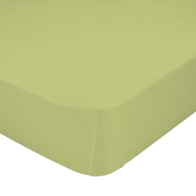 Lençol de baixo HappyFriday BASIC KIDS Verde 60 x 120 x 14 cm de HappyFriday, Lençóis e capas de almofadas - Ref: D1614047, P...