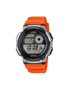 Orologio Uomo Casio WORLD TIME ILLUMINATOR Arancio (Ø 43 mm) da Casio, Orologi da polso - Ref: S7273602, Precio: €63.25, Desc...