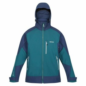 Men's Sports Jacket Regatta Hewitts VII Blue Green Hood by Regatta, Warm clothing - Ref: S6470380, Price: 62,02 €, Discount: %