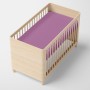 Fitted sheet HappyFriday BASIC KIDS Lilac 60 x 120 x 14 cm by HappyFriday, Sheets and pillowcases - Ref: D1614051, Price: 9,0...