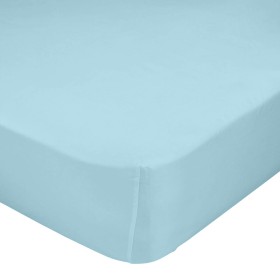 Fitted sheet HappyFriday BASIC KIDS Blue 60 x 120 x 14 cm by HappyFriday, Sheets and pillowcases - Ref: D1614052, Price: 9,06...