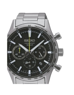 Orologio Uomo Seiko SSB413P1 Nero Argentato da Seiko, Orologi da polso - Ref: S7273828, Precio: 363,83 €, Descuento: %