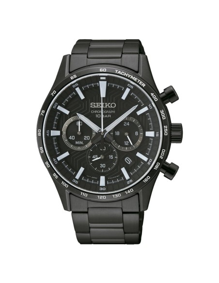 Relógio masculino Seiko SSB415P1 Preto | Tienda24 Tienda24.eu