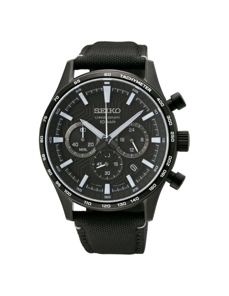 Relógio masculino Seiko SSB417P1 Preto | Tienda24 Tienda24.eu