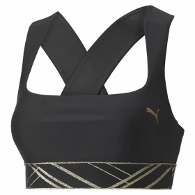 Sports Bra Puma Mid Impact Deco Glam Black by Puma, Women - Ref: S6472067, Price: 29,17 €, Discount: %