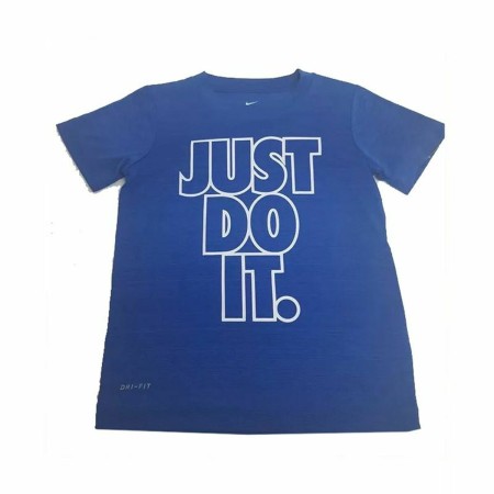 Child's Short Sleeve T-Shirt Nike Verbaige Blue by Nike, T-Shirts - Ref: S6472125, Price: 18,22 €, Discount: %