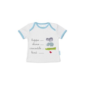 Camiseta de Manga Corta Infantil HappyFriday Mr Fox Hippo Multicolor 12-18 Meses de HappyFriday, Partes de arriba - Ref: D161...