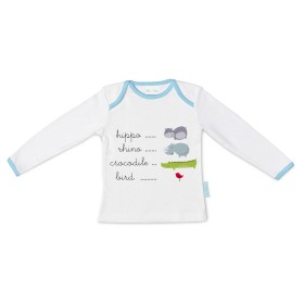 T-shirt à Manches Longues Enfant HappyFriday Mr Fox Hippo Multicouleur 12-18 Mois de HappyFriday, Tops - Réf : D1614116, Prix...