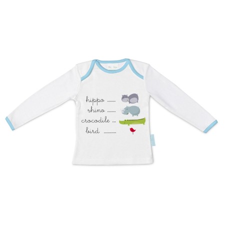 T-shirt à Manches Longues Enfant HappyFriday Mr Fox Hippo Multicouleur 18-24 meses de HappyFriday, Tops - Réf : D1614117, Pri...