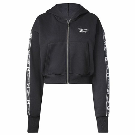 Casaco de Desporto para Mulher Reebok Tape Pack Full Zip Preto de Reebok, Roupa de abrigo - Ref: S6483604, Preço: 45,59 €, De...