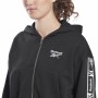 Casaco de Desporto para Mulher Reebok Tape Pack Full Zip Preto de Reebok, Roupa de abrigo - Ref: S6483604, Preço: 45,59 €, De...