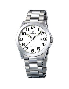 Orologio Uomo Festina F16376/7 Argentato (Ø 40 mm) da Festina, Orologi da polso - Ref: S7275117, Precio: 107,36 €, Descuento: %