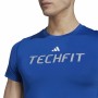 Maglia a Maniche Corte Uomo Adidas techfit Graphic Azzurro di Adidas, Uomo - Rif: S6483851, Prezzo: 27,68 €, Sconto: %