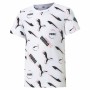 Camisola de Manga Curta Infantil Puma AOP Branco de Puma, Menino - Ref: S6483882, Preço: 21,16 €, Desconto: %