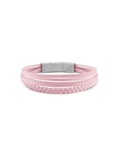 Bracelete feminino Guess CWB10902 Cerâmica Dourado Aço Branco Aço/Cerâmica (21 cm) | Tienda24 Tienda24.eu