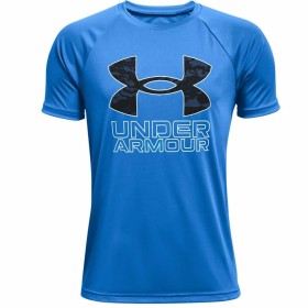 Camiseta de Manga Corta Niño Under Armour Tech Hybrid Azul de Under Armour, Niño - Ref: S6483929, Precio: 18,43 €, Descuento: %