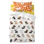 Parure de couette HappyFriday Mr Fox Dogs Multicouleur Lit de bébé 2 Pièces de HappyFriday, Couettes et housses de couette - ...