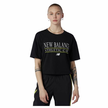 T-shirt à manches courtes femme New Balance Essentials Athletic Club Boxy Noir de New Balance, Femme - Réf : S6483944, Prix :...